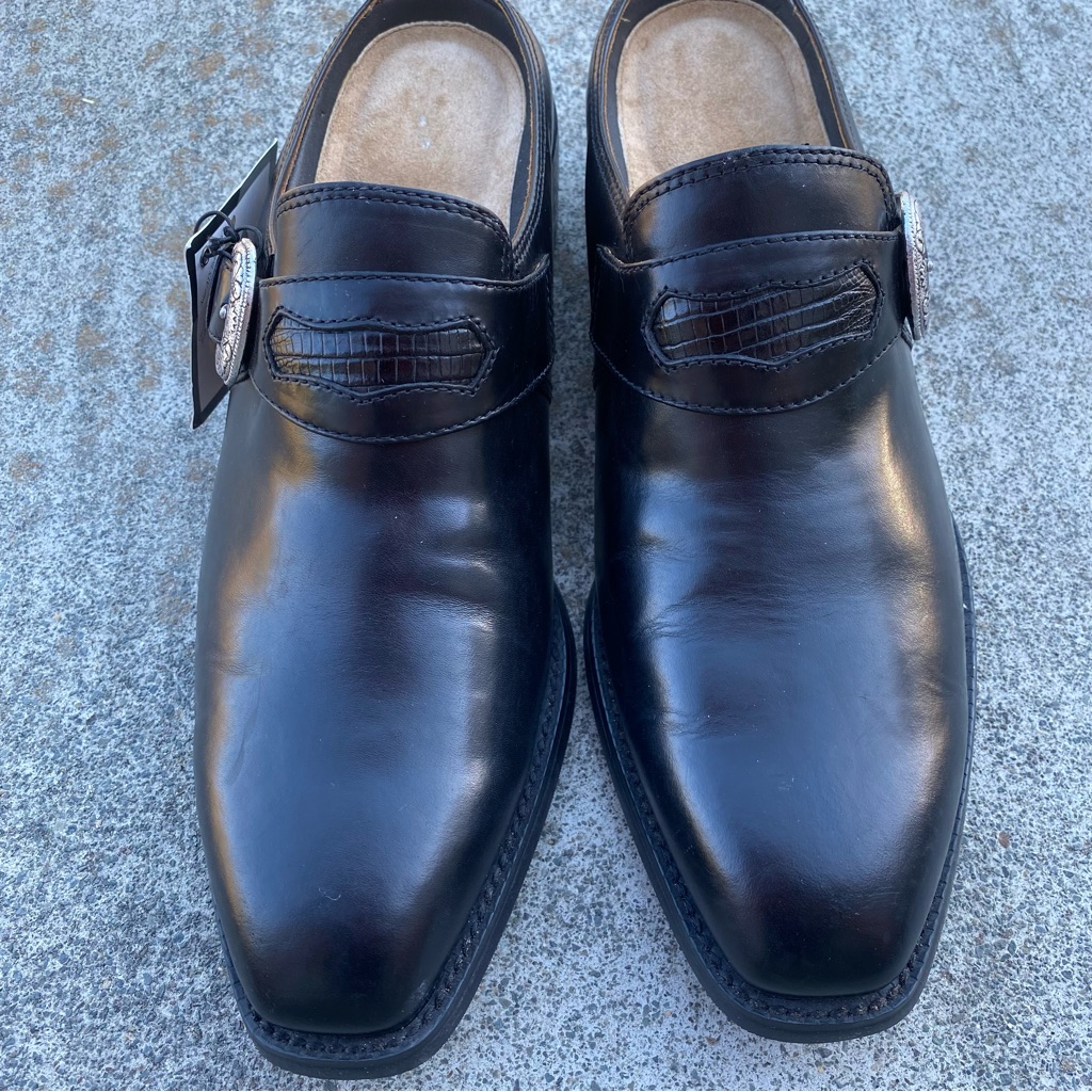 Nwt Ariat Mens Perdormance Footwear Size 11 Leather Low Back Slip-In Black